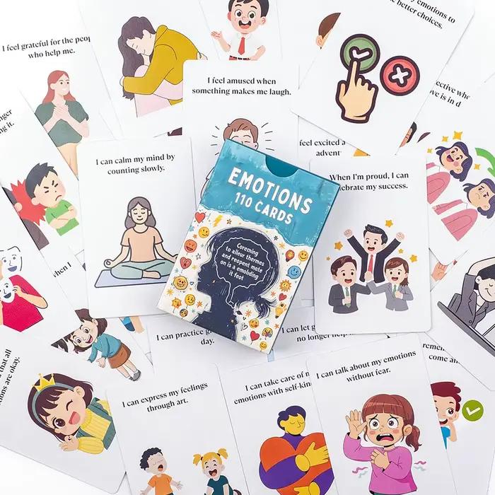 Cartes flash d'émotions pour enfants et adultes