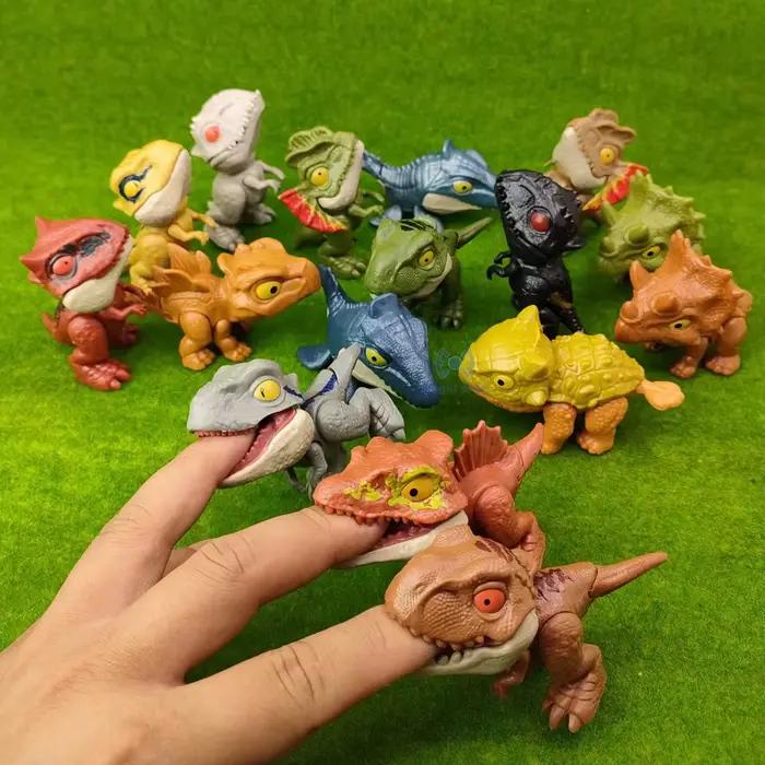 Nouveaux dinosaures mordant les doigts articulations mobiles Dino drôle créatif délicat Simulation dinosaure modèle joue