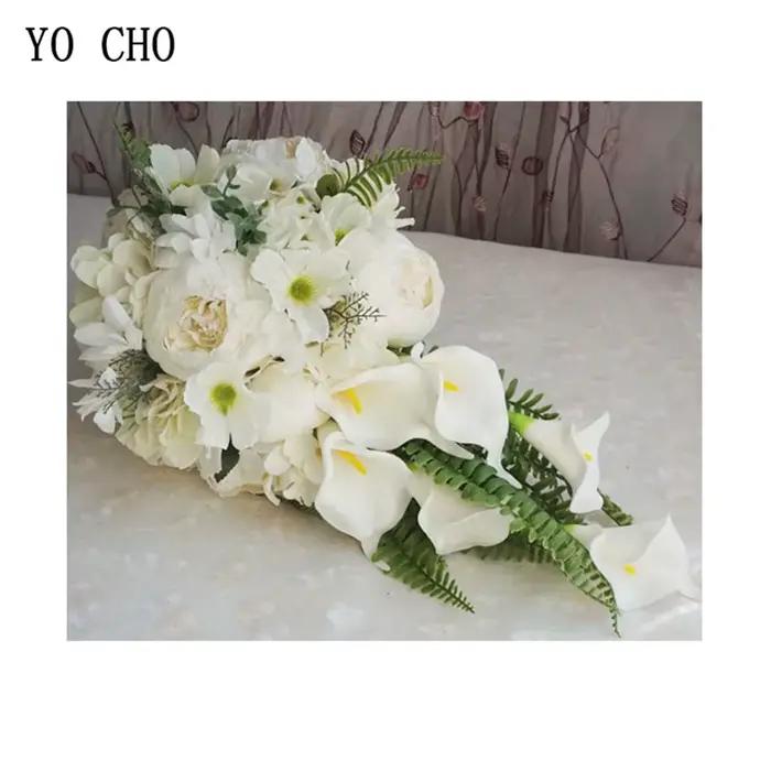 Bouquet de Mariage à Balance CHO, Fleurs Blanches Artificielles, pour Patients, Demoiselles d'Honneur