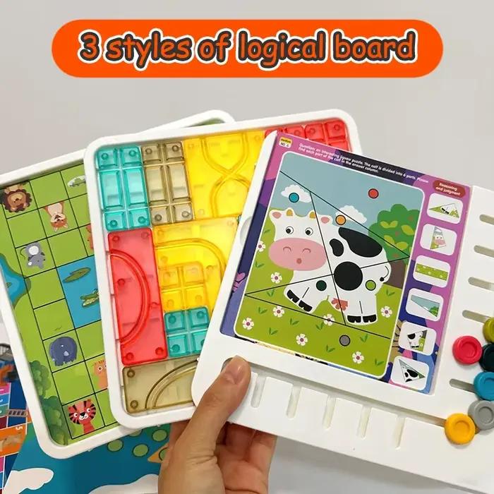 Jeux de société d'entraînement à la pensée logique pour enfants, cubes de puzzle interactifs parent-enfant, jouets d'activité de fête