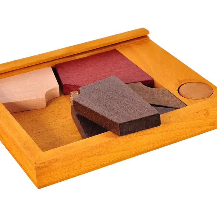 Puzzle en bois, jouets, Tangram magique, développement, réflexion, jeu de réflexion, cours de compétences, Placement intelligent, Triangle, cercle de Placement intelligent