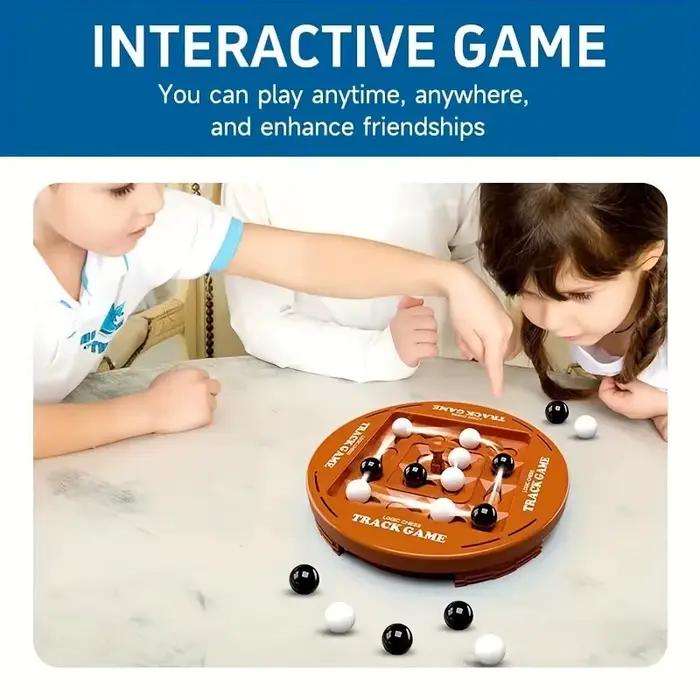 Jeu d'échecs rotatif à quatre rangées, plastique marron chocolat créatif, accessoire de jeu de société interactif et amusant pour la famille
