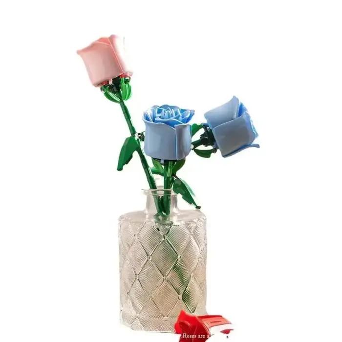 Bloc de construction de roses à fleurs éternelles