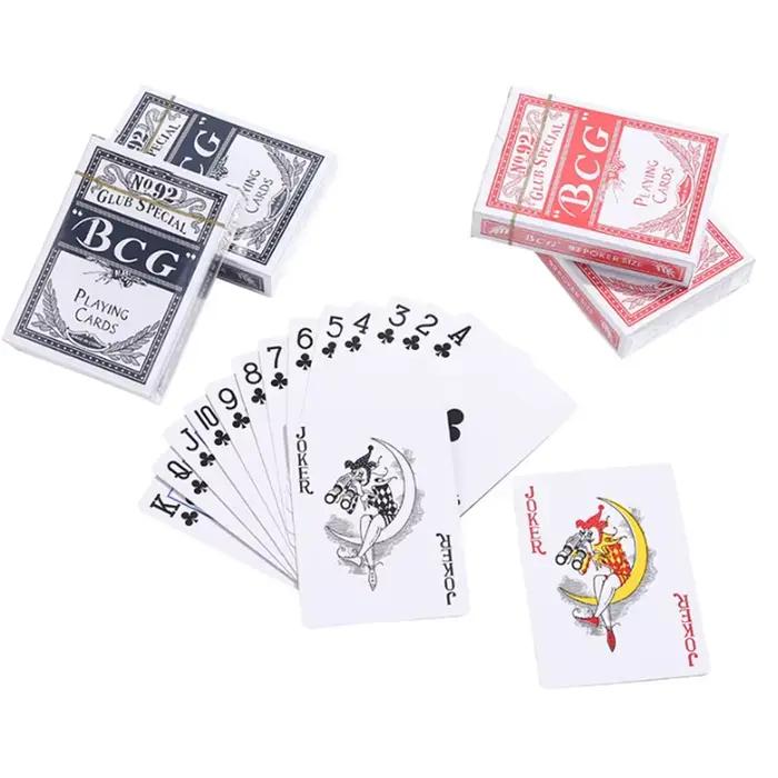 Casino Poker carte à jouer magique 52 + 2 Joker Deck cartes