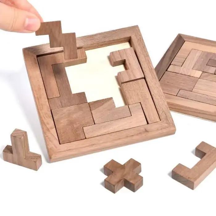 Blocs russes en bois, Puzzle