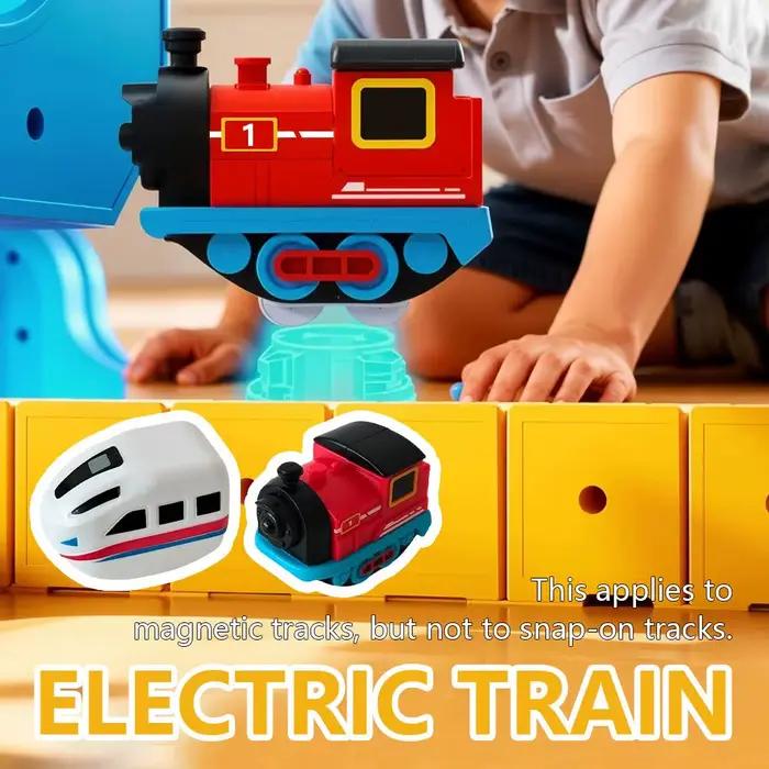 Cube orbital magique pour enfants, Train éducatif à grande vitesse, blocs de construction, piste magique, décor pour garçons et filles, cadeau d'anniversaire