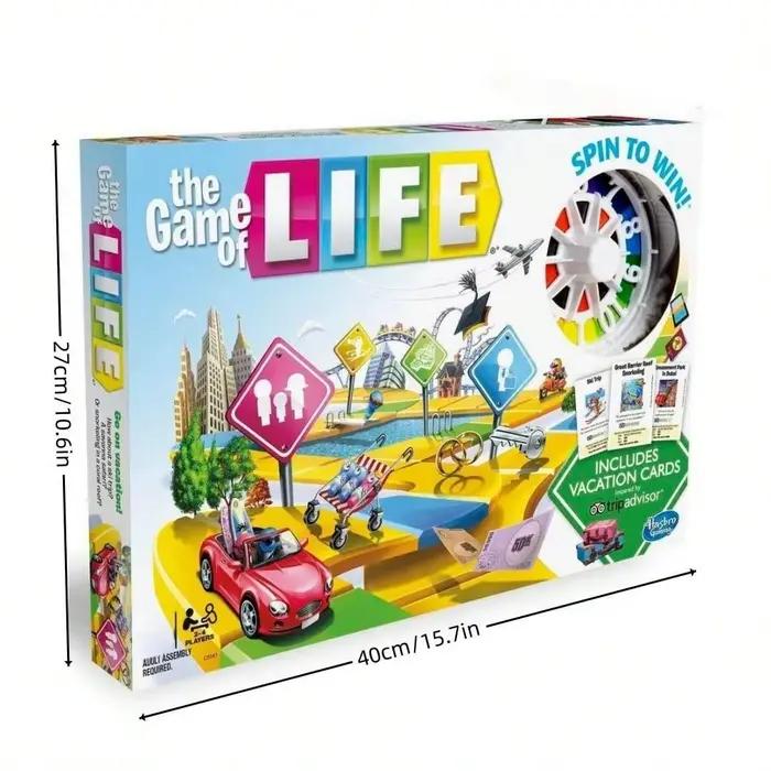Jeu de société de simulation de vie Spin Wheel Party jeu de cartes pour réunions familiales et cadeaux d'occasion spéciale pour 2 à 4 joueurs