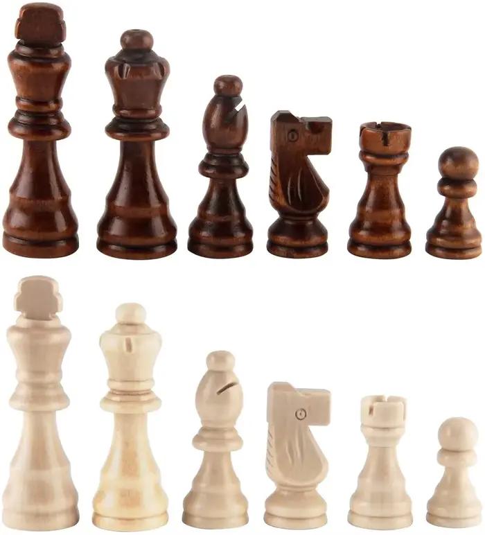 32 tartes d'échecs en bois tournois Standard Staunton échecs