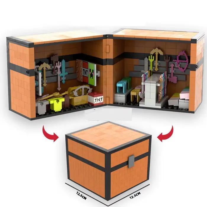 Blocs de Construction de la série My World Boîte à Armes MOC Accessoires Enfant Adulte Création Fantaisie Jouet Compatible Lego