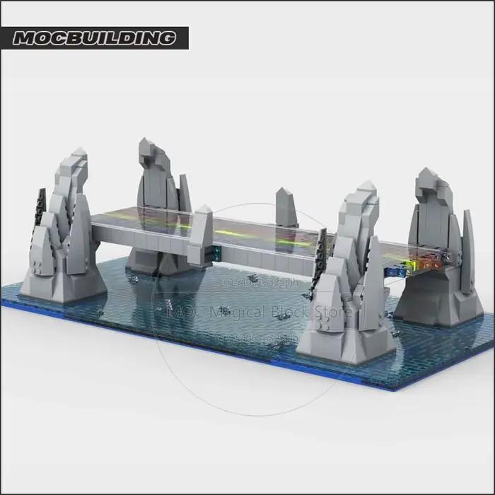Décennie s de construction de pont Thor Bifrost endommagé