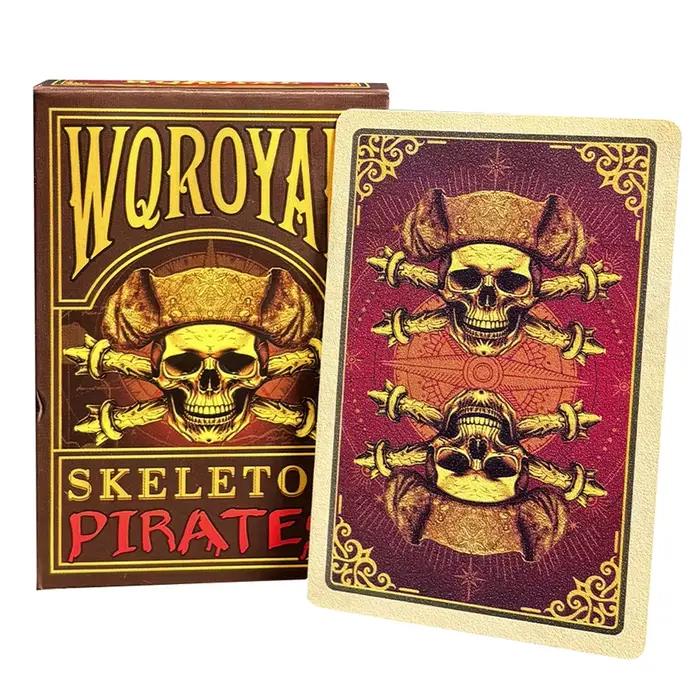 Cartes de jeu de poker conviviale rées imperméables