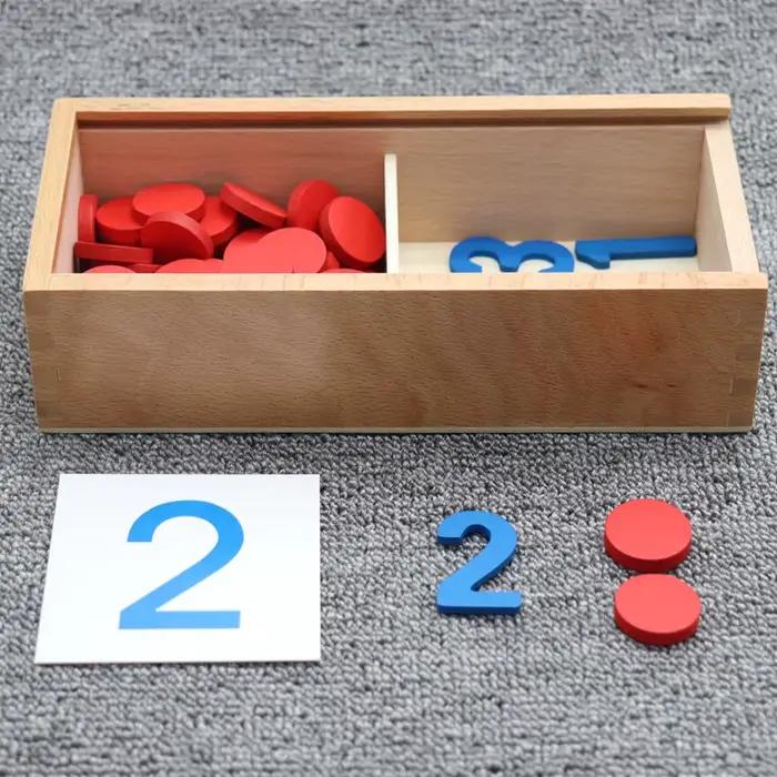 Cartes cognitives Montessori en bois