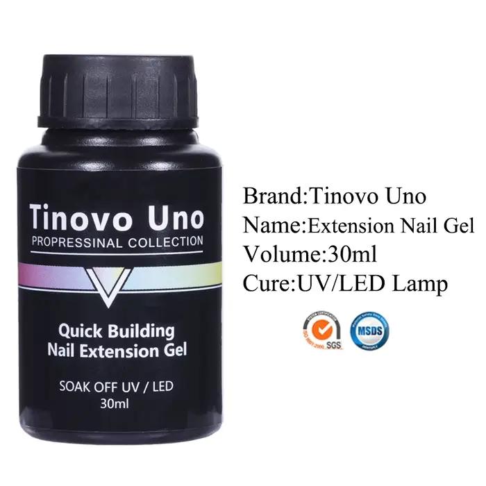 Tinovo – vernis à ongles de construction Uno blanc laiteux, pour Extension d'ongles, 30ML, polygel UV épais sans brûlure, Gellak dur jaunissant