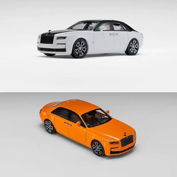 Modèle réduit King Model Km 1:64 Rolls Royce Ghost, voiture miniature en métal, modèle statique, objet de collection, ornement, berline de luxe, jouet pour les passionnés, cadeau pour enfant