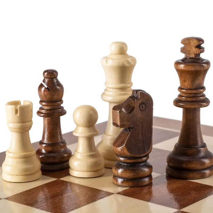 32 tartes d'échecs en bois tournois Standard Staunton échecs