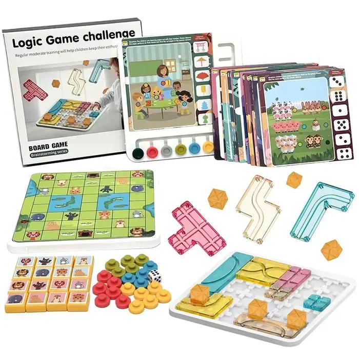 Jeux de société d'entraînement à la pensée logique pour enfants, cubes de puzzle interactifs parent-enfant, jouets d'activité de fête