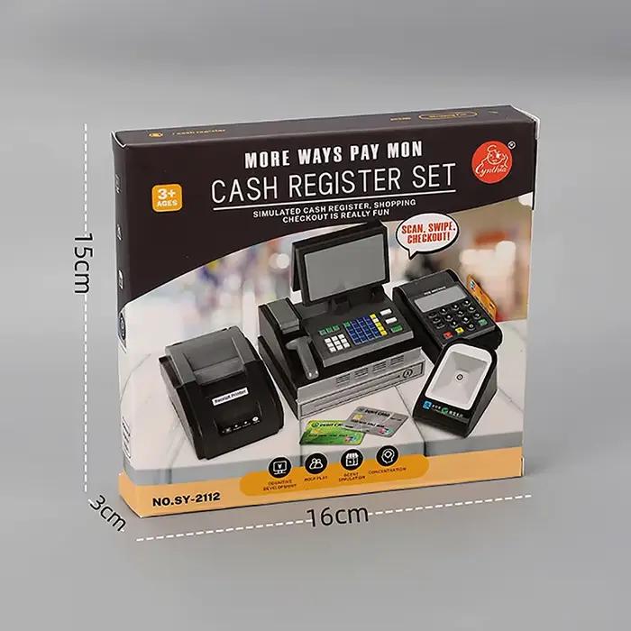 Caisse enregistreuse miniature pour maison de poupée, mini supermarché, machine POS, décor de scène de maison de poupée, ornements, accessoires de photographie