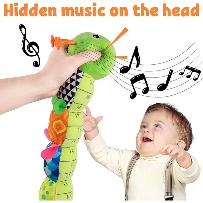 Jouets pour bébé chenille musicale jouet en peluche