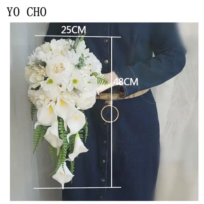 Bouquet de Mariage à Balance CHO, Fleurs Blanches Artificielles, pour Patients, Demoiselles d'Honneur