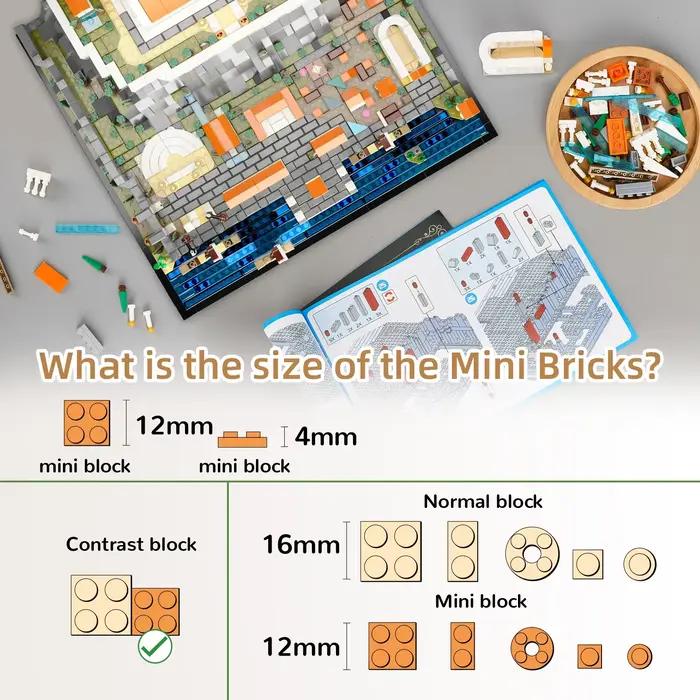 Blocs de construction MOQIDODO en plastique ABS pour la construction architecturale compatibles avec Lego pour enfants et adultes occasions spéciales