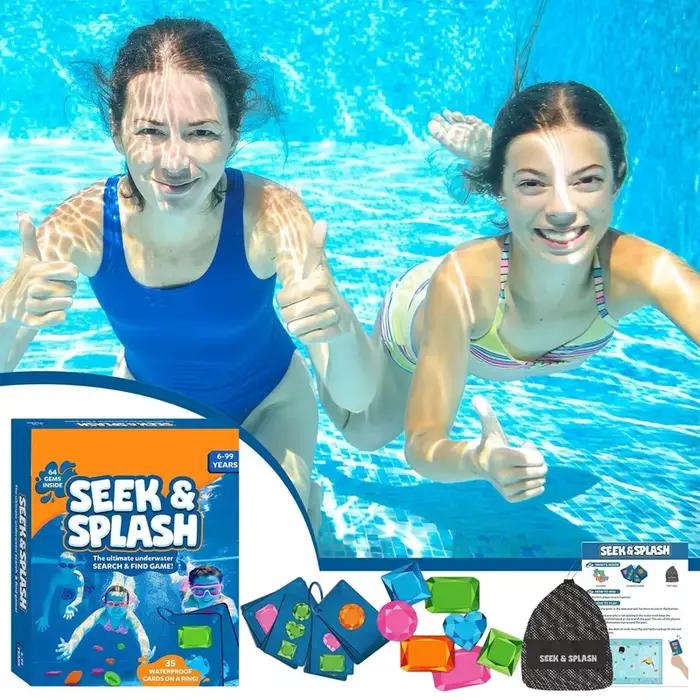 Le jeu d'aventure sous-marine ultime : jouets de plongée colorés avec gemmes, jeux éducatifs et activités de plein air pour la piscine estivale