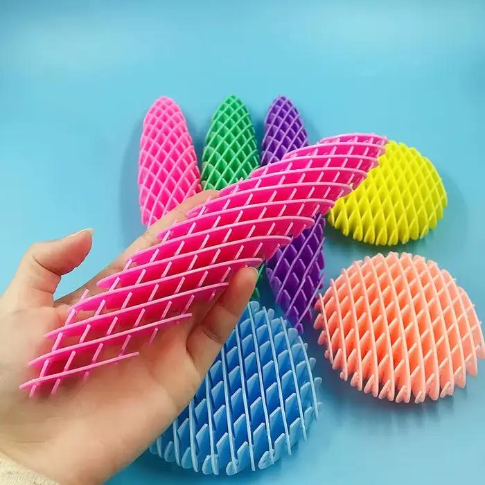Créatif 3D décompression Vent radis maille élastique ver guérison