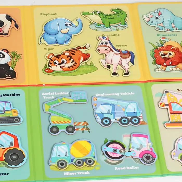 Puzzles magnétiques d'animaux dinosaures