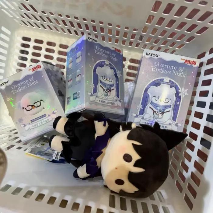 KAYOU détective Conan overturation à la nuit éternelle 20 cm poupée en peluche Kaitou Kiddo Kudou Shinichi Mouri Ran Anime périphérique jouet cadeaux