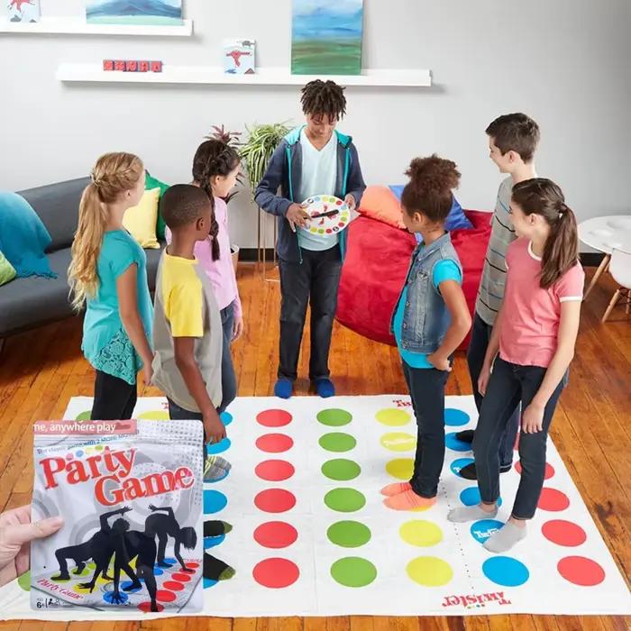 Jeu de fête Twister-famille intérieur extérieur corps torsion groupe interactif jouets de sport pour enfants adultes aides amusantes