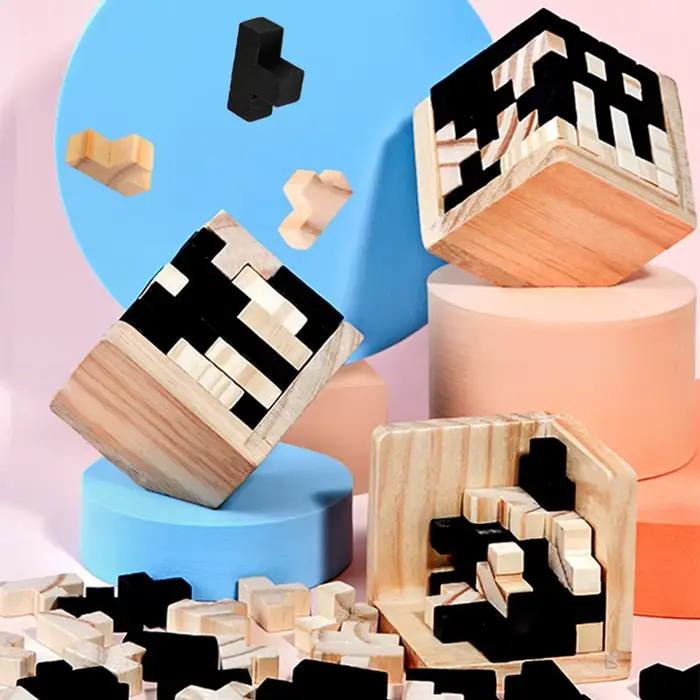 Puzzle Cube 3D Luban imbriqué