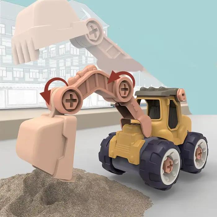 Enfants Kid Démontage DIY Écrou Assemblage D'ingénierie Véhicule Excavatrice Tournevis Gratuit
