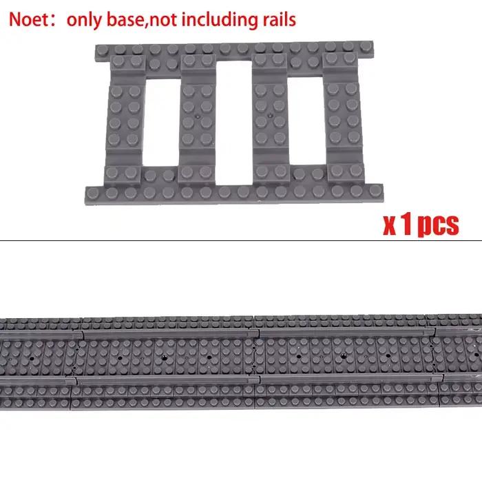 Trains urbains, Points gauche et droit, interrupteur Flexible, voies de croisement ferroviaire, Rails bifurcés, blocs de construction droits et incurvés, jouet en briques