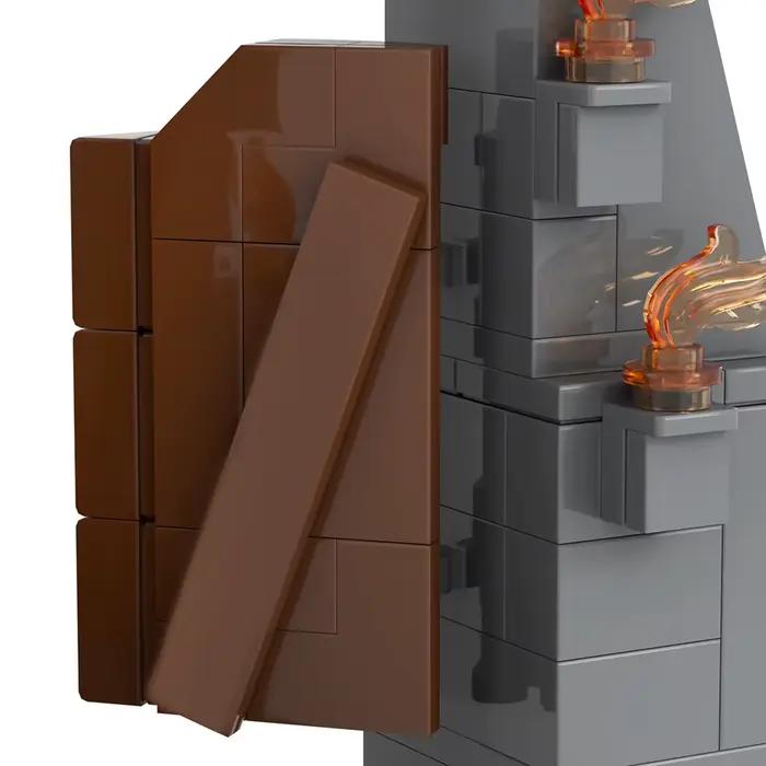 MOOXI MOC Jurassic Park scène porte modèle dinosaure bricolage blocs de construction jouet Collection affichage cadeaux de noël pour enfants adultes