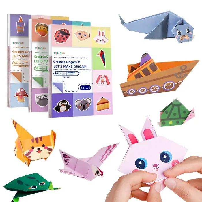Kit Origami 30 Feuilles Papier Artisanat Guide Livre Bricolage Projets D'Artisanat Fournitures Débutants Enfants Garçons Filles Occasions Spéciales