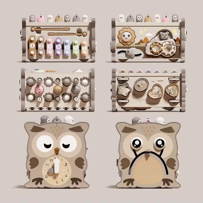 Jouet Montessori sensoriel magnétique pour enfants