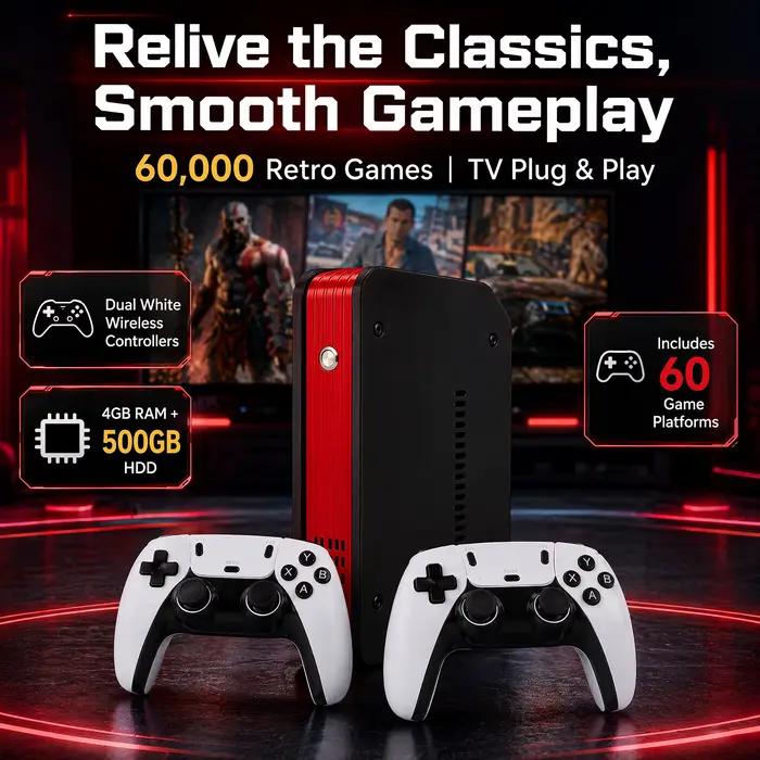 Console de jeu vidéo X4-2 pour 157 jeux PS2 classiques avec système double 500G et processeur I3-3110M pour PS2/PSP/WII/N64/DC/SS Cadeaux