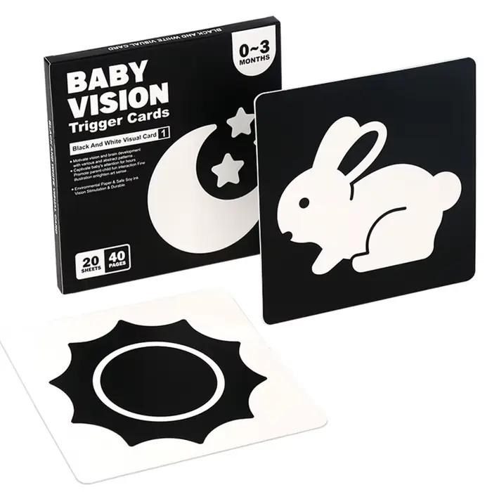 Cartes de Stimulation visuelle pour bébé