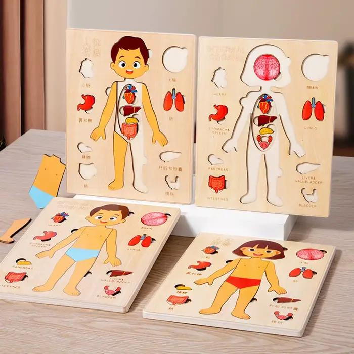 Puzzles Montessori, planche occupée