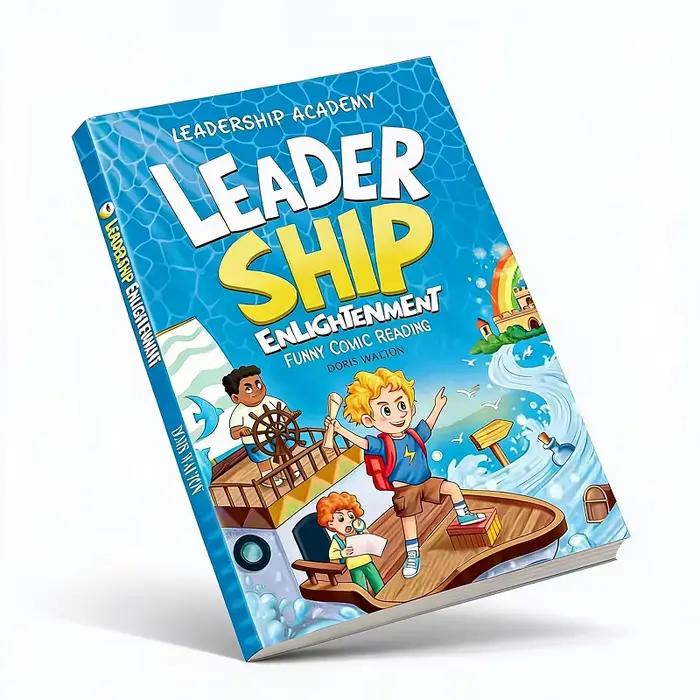 Cartoon « Éveil à la leadership » : laissez les enfants apprendre à prendre la direction dans l'aventure, à gagner et à grandir dans le plaisir, et soient les futurs helmsmans!