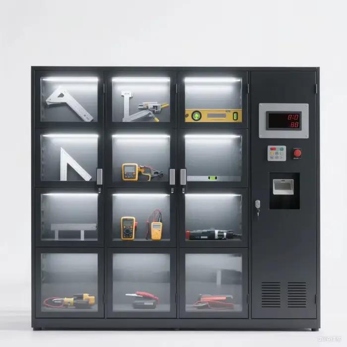 Casier de stockage d'outils automatisé haute capacité, distributeur automatique en libre-service pour la construction et la fabrication