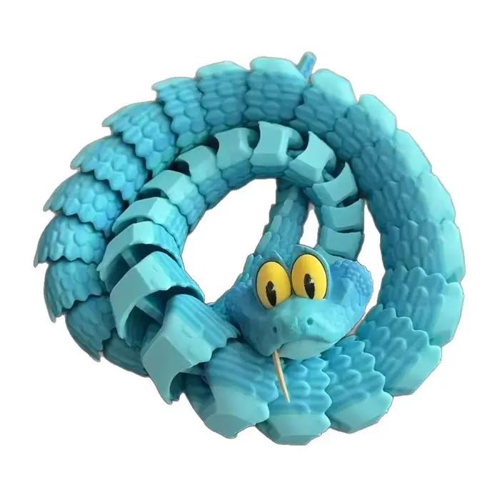 Nouveau Statue De serpent Zootopia 2 Gary De'Snake imprimée en 3D, jouet commun d'activité, modèle Animal serpent simulé, cadeau d'anniversaire pour enfants