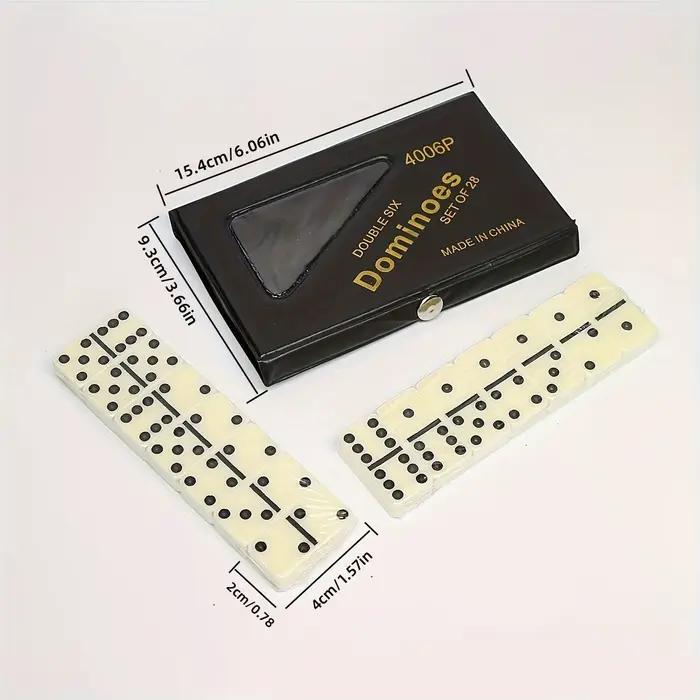 14 pièces Double Six dominos ensemble divertissement loisirs voyage amusant jeu de Table Domino jouet enfants Puzzle jouet cadeau