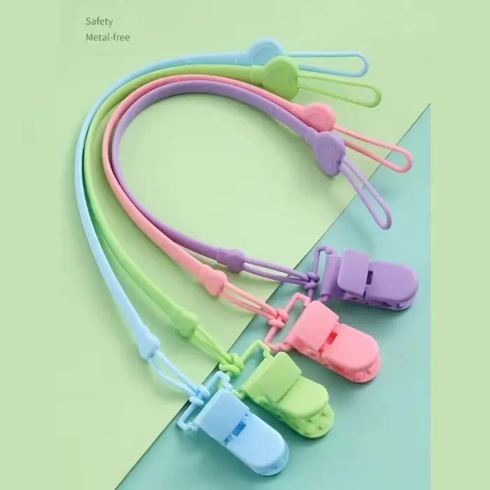 Attache-tétine en silicone JOFastened pour bébé, clip de dentition, support de tétine, accessoire pour nourrisson occasions spéciales sécurité alimentaire développement bucco-dentaire