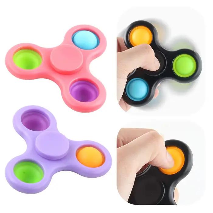 Nouveau Fidget Spinner jouets main doigt multicolore Spnining haut soulagement du Stress décompression adultes jouet