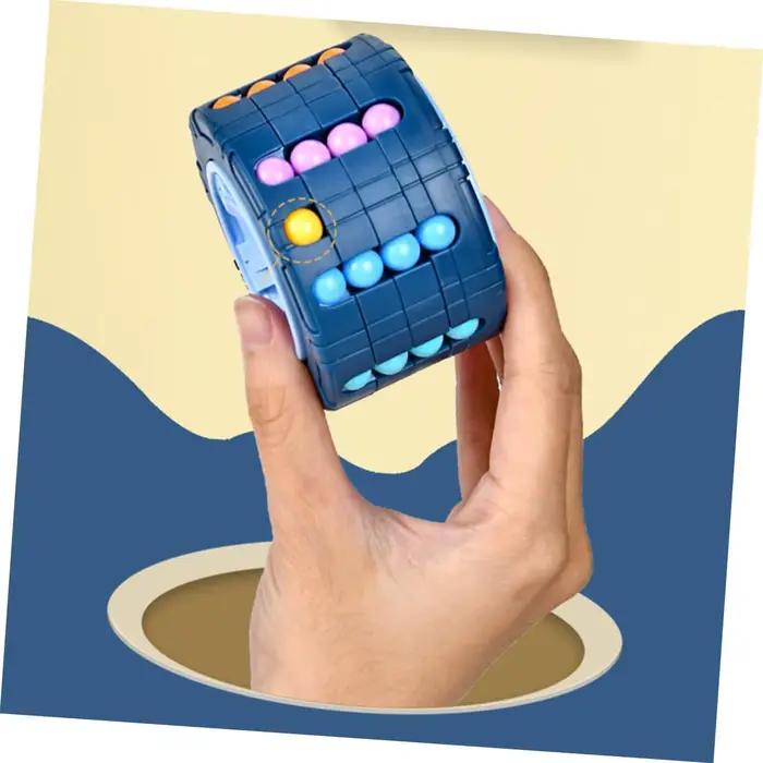Labyrinthe de gravité 3D Tyre Cube - Jouet anti-stress pour soulager l'anxiété, jeu de puzzle avec balles pour enfants de 3 ans et plus et adultes, casse-tête amusant et stimulant