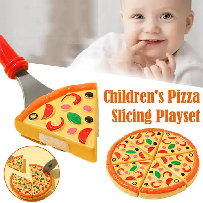Jouet de coupe de Pizza pour enfants, accessoires de jeu de cuisine, simulation de nourriture, fausse tarte à Pizza, ensemble de jeu pour enfants, jeu d'intérieur