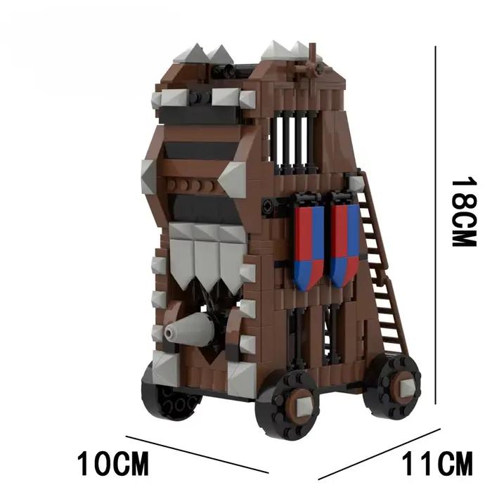 Ensembles de blocs de construction, modèles de blocs de construction de la Tour de siège et de la Tour de surveillance, jouets de construction pour garçons, surprises cadeaux de vacances