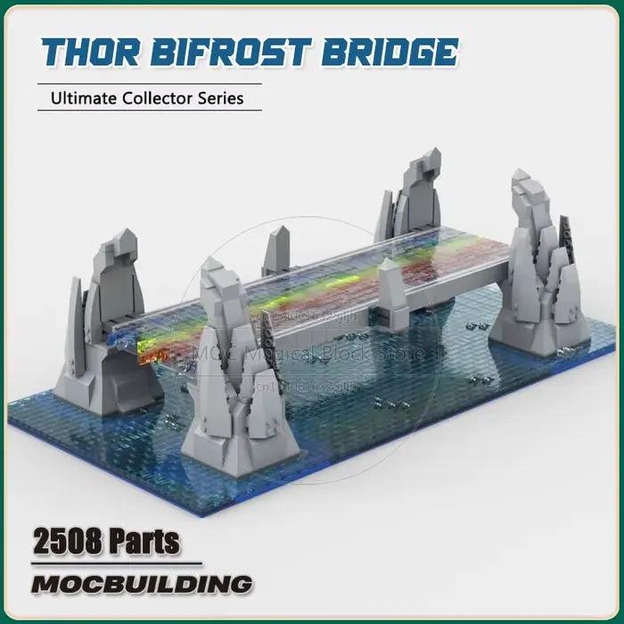 Décennie s de construction de pont Thor Bifrost endommagé