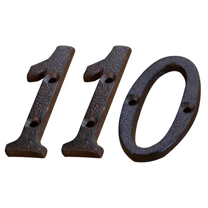 Numéros de lettres en métal de 0 à 9