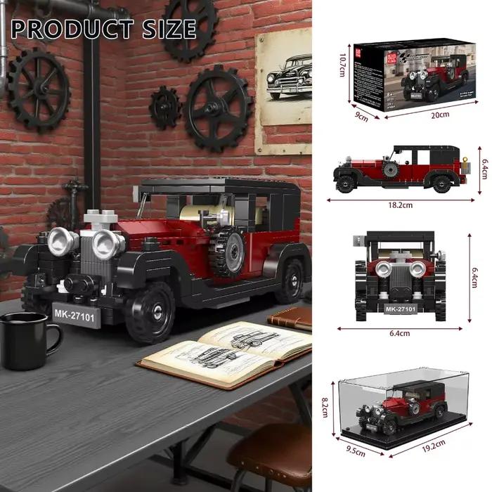 Mould King – ensemble de blocs de construction de voiture de course Vintage de luxe